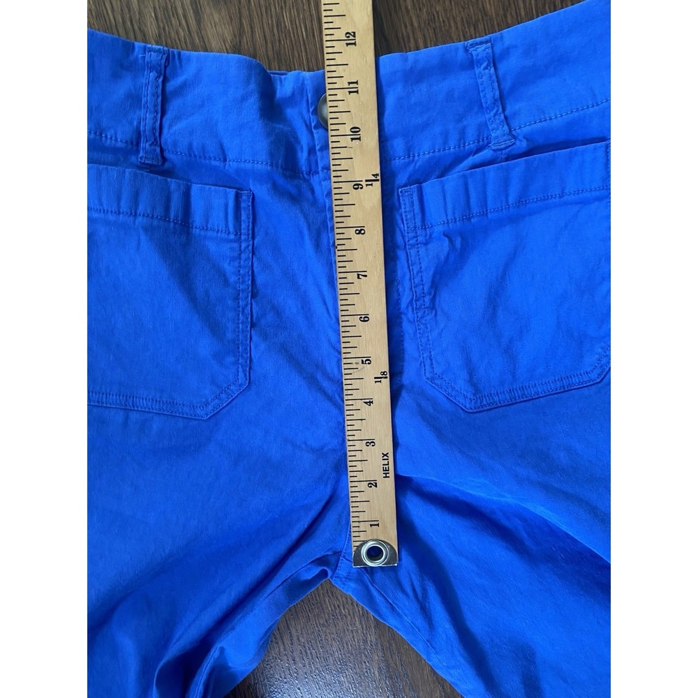 Maeve The Colette Wide Leg Pants Blue Womens Size 26 Stretch Linen Blend - Picture 10 of 10